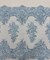 Baby Blue Embroidered Lace Table Runner by the Yard, 20" Wide Sequin Mesh Lace Trim with Scalloped Edges